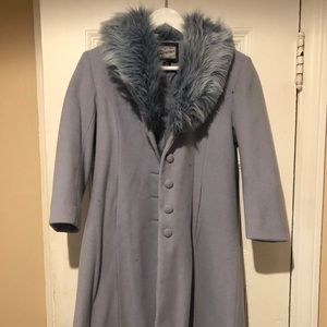 Double Breasted Peacoat, Frost Blue